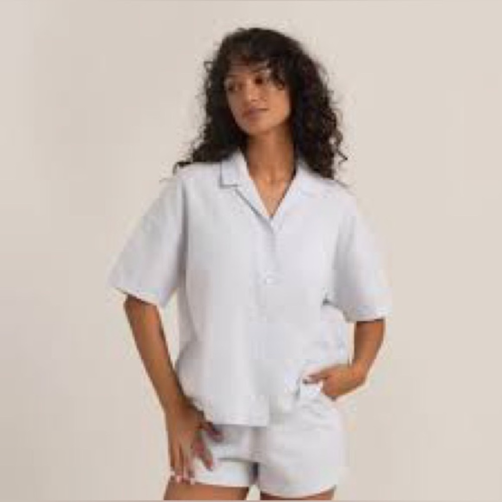 Roark Riviera Shirt and Day Trip Shorts Set in Pale Sky M